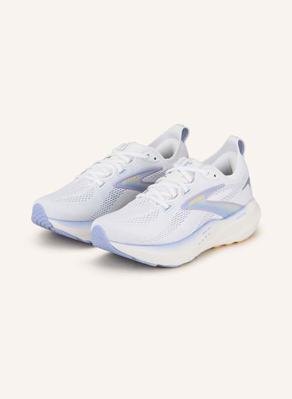 BROOKS GLYCERIN 22 running shoes WHITE/ LIGHT BLUE