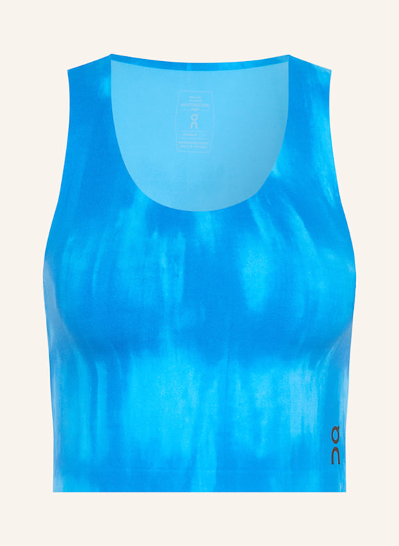 On Cropped top STUDIO OPEN BACK BLUE