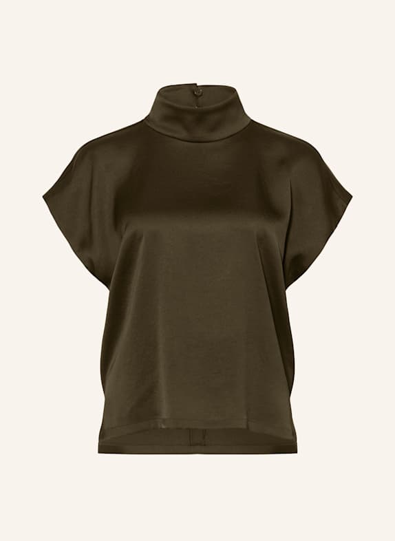 DRYKORN Blusenshirt ALARIA_1 aus Satin DUNKELGRÜN