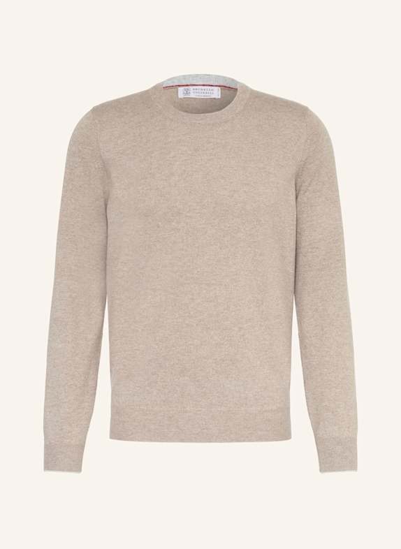 BRUNELLO CUCINELLI Cashmere-Pullover BEIGE