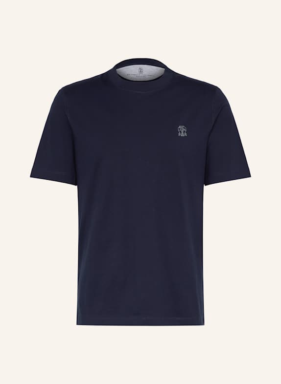 BRUNELLO CUCINELLI T-shirt DARK BLUE