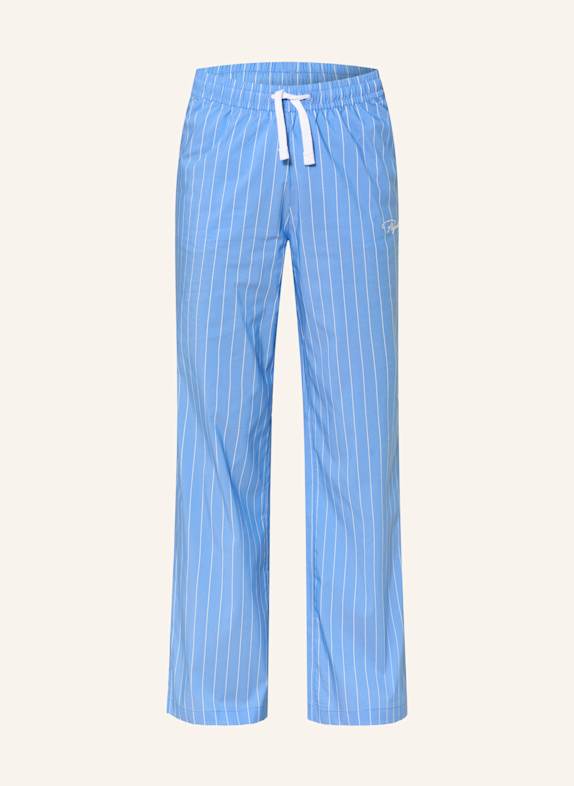 PEGADOR Hose MONRO im Jogging-Stil BLAU/ WEISS