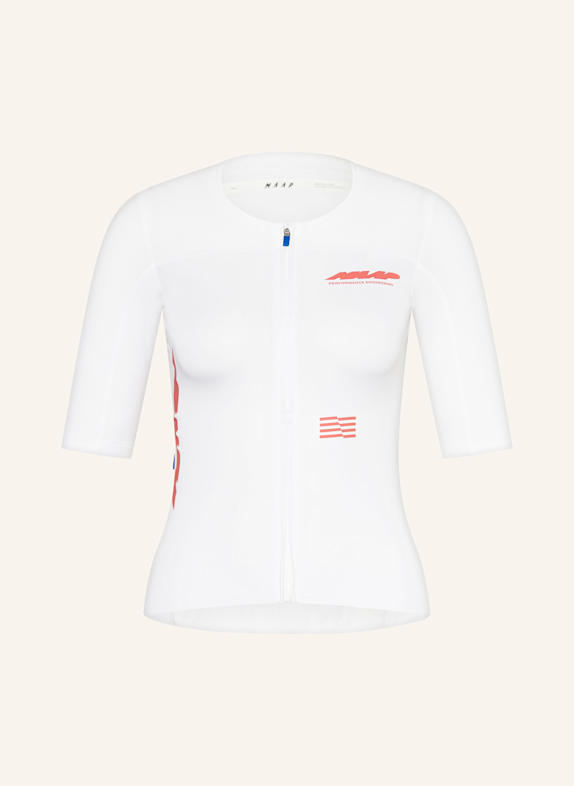 MAAP Radtrikot ECLIPSE PRO RACE JERSEY WEISS / ROT
