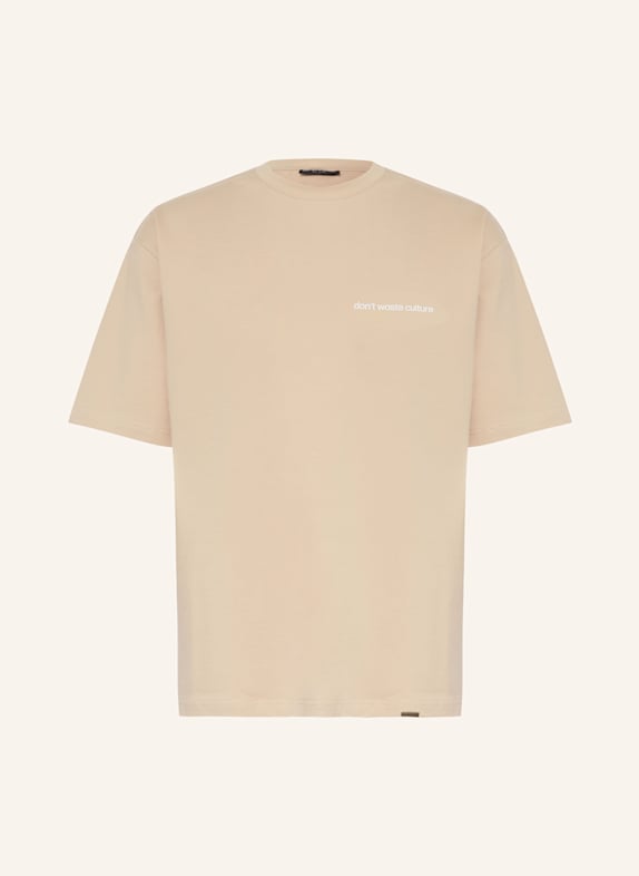 don't waste culture T-Shirt CLEO BEIGE