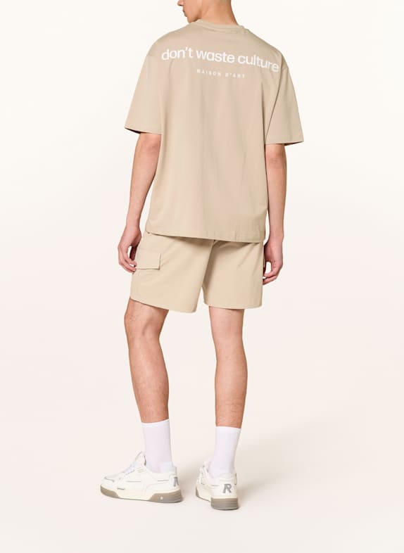 don't waste culture T-shirt CLEO BEIGE