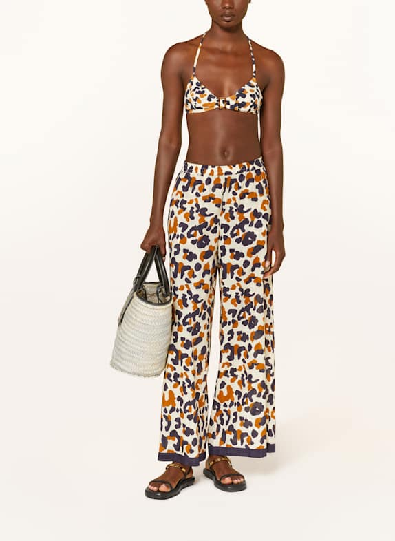 ERES Basic-Bikini-Hose NAUTILE ECRU / DUNKELBLAU / COGNAC