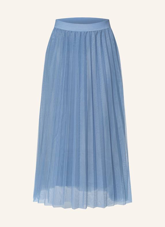 BETTY&CO Plisseerock aus Mesh BLAU