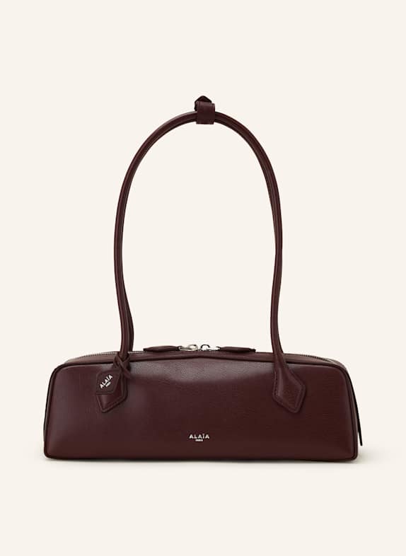 ALAÏA Torba na ramię LE TECKEL MEDIUM CIEMNOCZERWONY