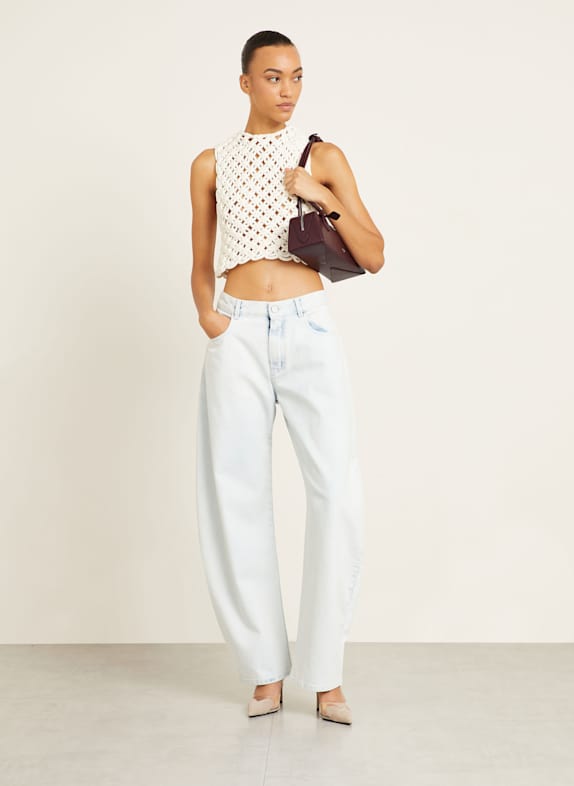 ALAÏA Schoudertas LE TECKEL MEDIUM DONKERROOD