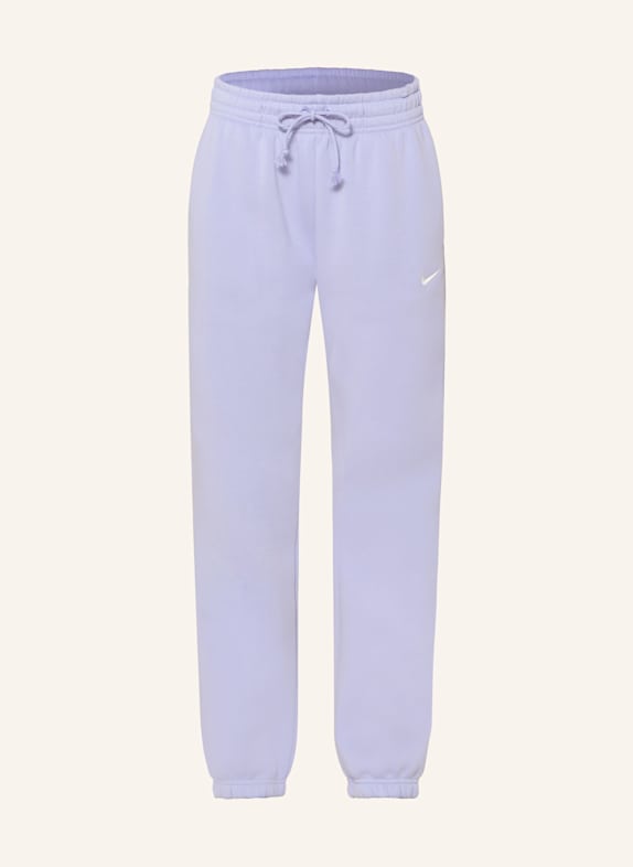 Nike Spodnie dresowe oversize SPORTSWEAR PHOENIX FLEECE JASNOFIOLETOWY