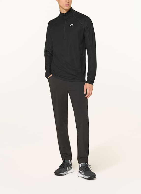 Nike Piqué hardloopshirt TRAIL ZWART