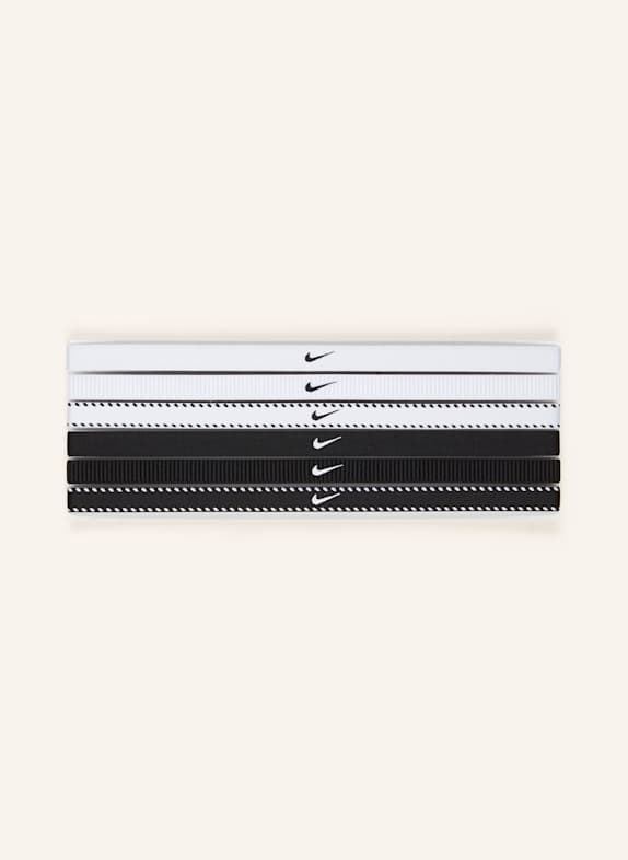 Nike 6-pack of FLEX headbands WHITE/ BLACK