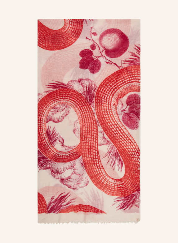 friendly hunting Cashmere-Schal GARDEN EDEN HELLROSA/ ROT/ FUCHSIA