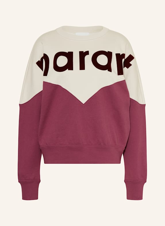 MARANT ÉTOILE Sweatshirt HOUSTON ECRU/ DARK RED
