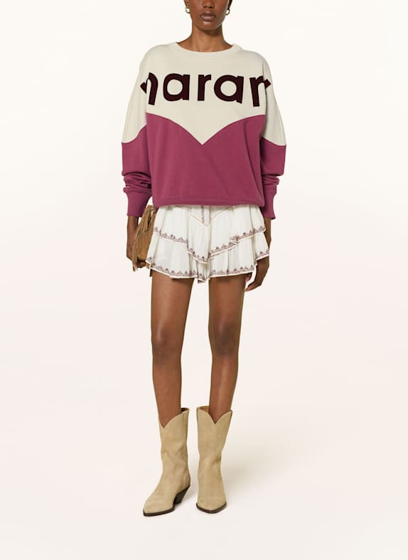 MARANT ÉTOILE Sweatshirt HOUSTON ECRU / MÖRKRÖD