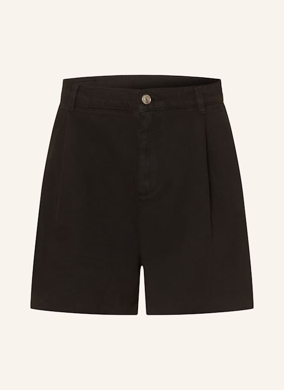 LIU JO Denim look shorts BLACK