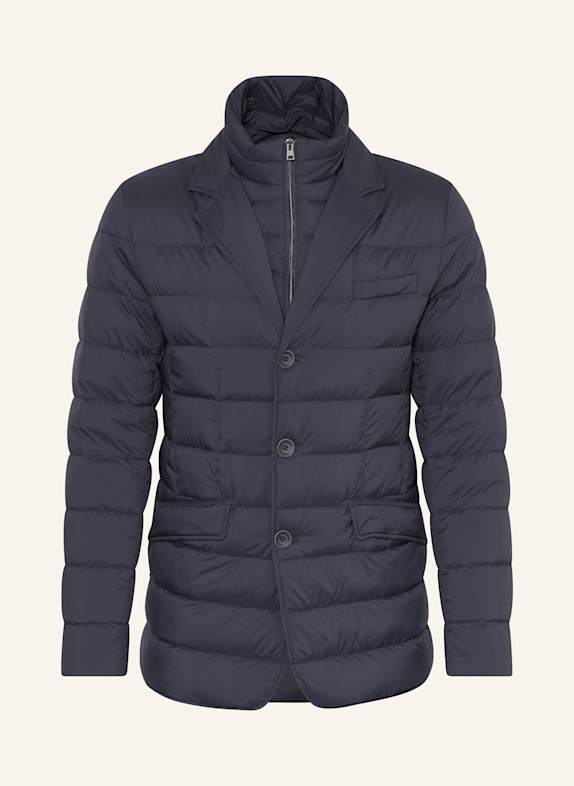 HERNO Lightweight-Daunenjacke mit herausnehmbarer Blende DUNKELBLAU
