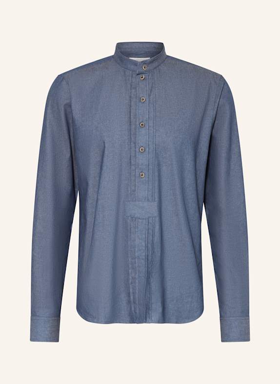 Grasegger Trachtenhemd KOPEKE Extra Slim Fit mit Stehkragen BLAU