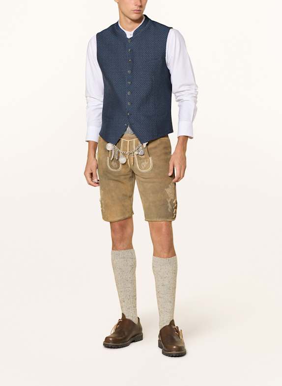 HIRSCHER Traditionele leren broek NEUBURG BRUIN