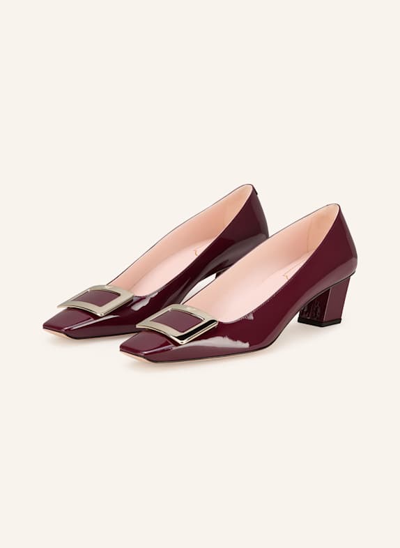 Roger Vivier Lack-Pumps BELLE DUNKELROT