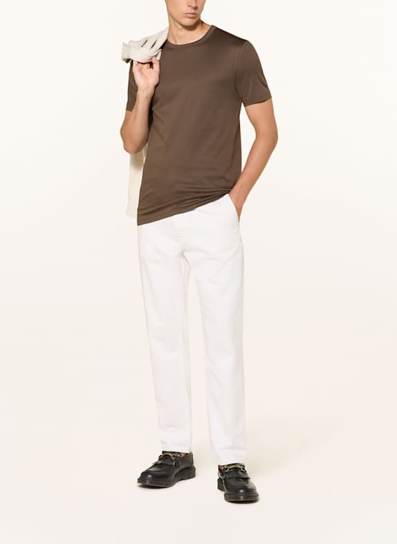 MOS MOSH Gallery T-shirt PERRY CRUNCH MARRON FONCÉ