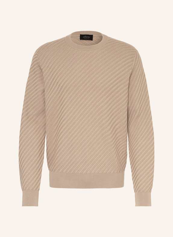 Brioni Pullover mit Seide BEIGE
