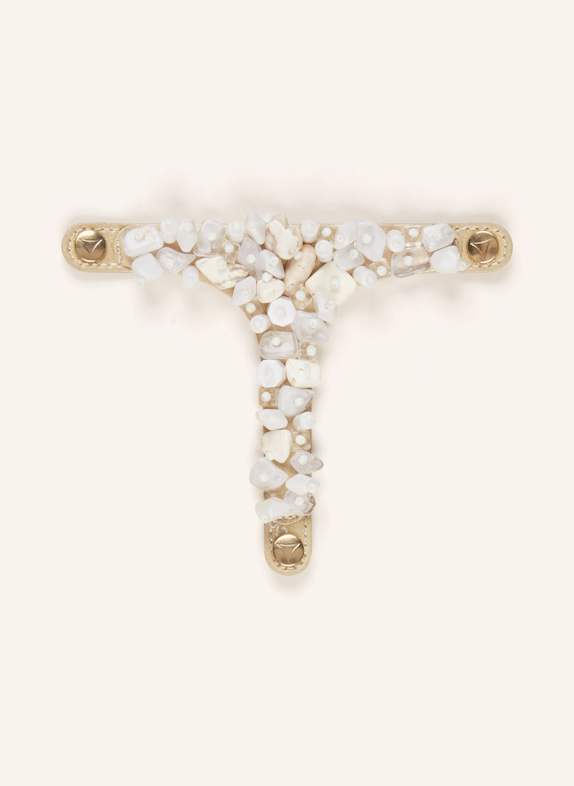 HEY MARLY Sandalen-Topping MAJESTIC MOON WEISS/ CREME/ GOLD