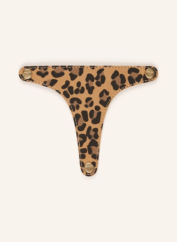 HEY MARLY Sandalen-Topping ANIMAL PRINT HELLBRAUN/ SCHWARZ/ DUNKELBRAUN