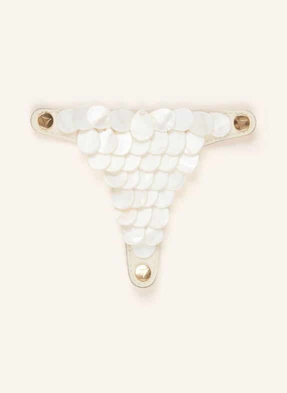 HEY MARLY Sandalen-Topping SHINY PEARL ECRU/ WEISS