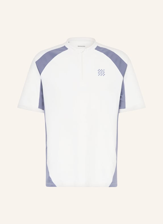 MANORS TOUR functional shirt CREAM/ BLUE GRAY