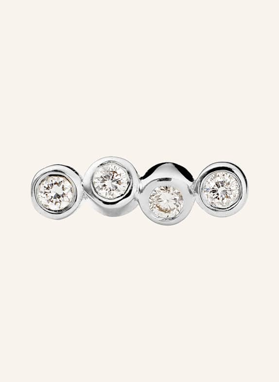 ariane ernst Stud earrings THE ONE STUD NO.4 in 18-karat white gold with diamonds SILVER/ WHITE