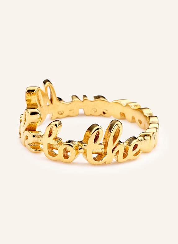 ariane ernst Ring TO THE MOON AND BACK GOLD