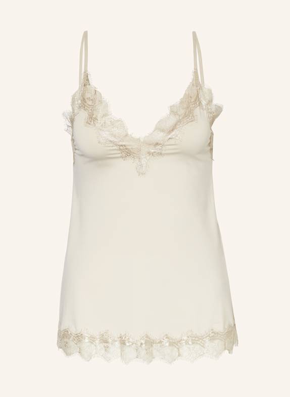 rosemunde Top BILLIE with lace CREAM