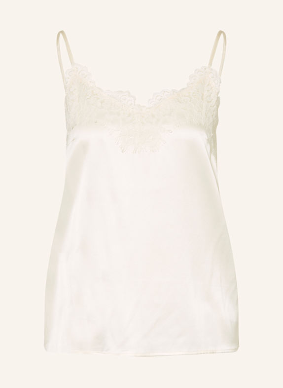 rosemunde Silk top JADE CREAM