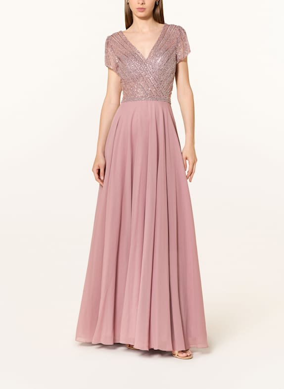 Hey Kyla Abendkleid mit Schmucksteinen und Pailletten ALTROSA