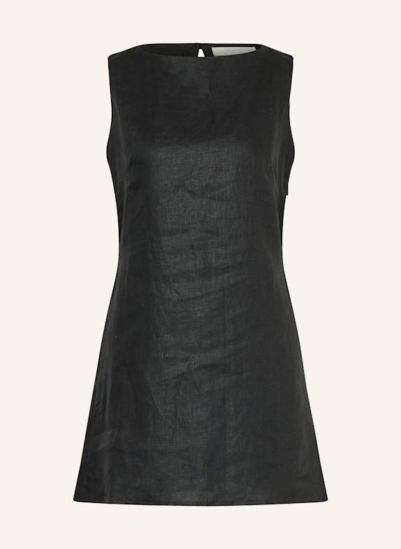 FAITHFULL THE BRAND Leinenkleid KELLY SCHWARZ