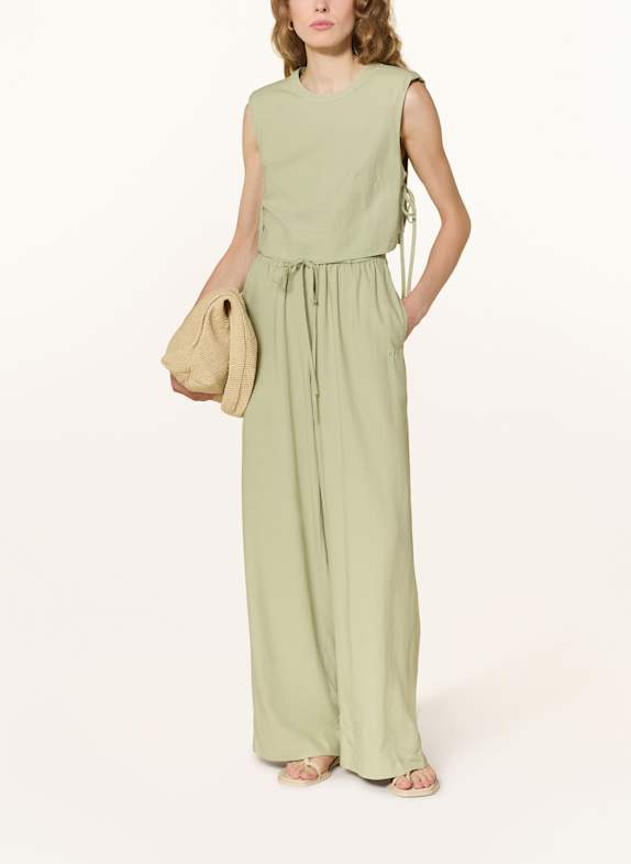 LeGer Studio Blouse top HANKE with linen LIGHT GREEN