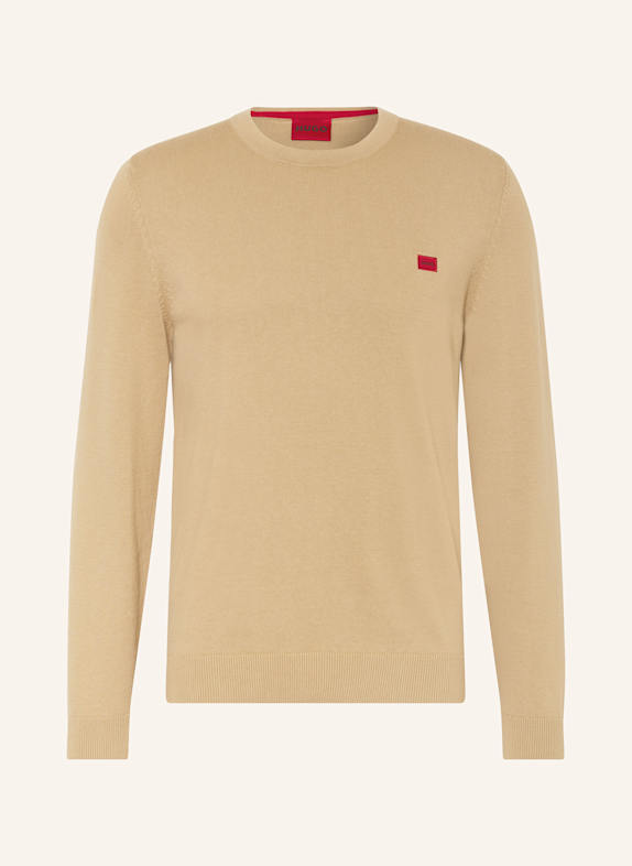 HUGO Pullover SAN CASSIUS HELLBRAUN