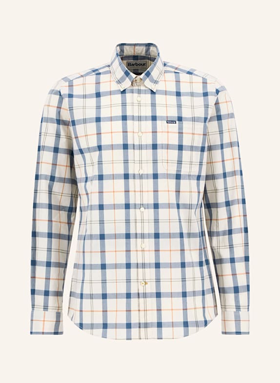 Barbour Hemd RAWLEY Tailored Fit ECRU/ DUNKELBLAU/ DUNKELORANGE