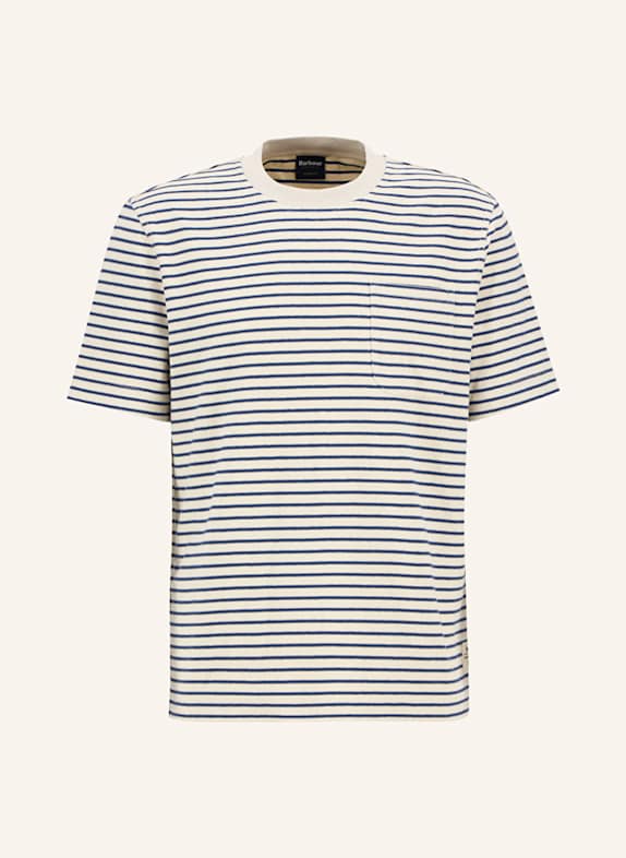 Barbour T-Shirt FRENSHAM ECRU/ DUNKELBLAU