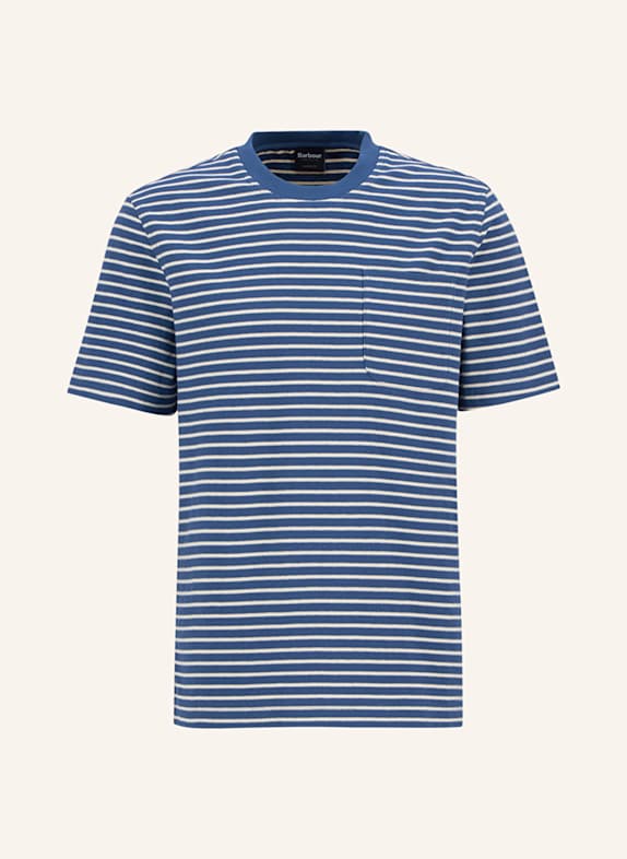 Barbour T-Shirt FRENSHAM DUNKELBLAU/ ECRU