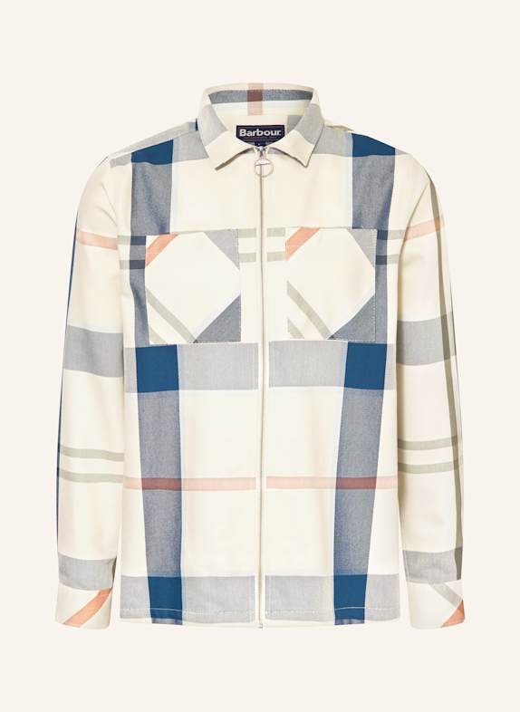Barbour Overjacket ETTRICK ECRU/ KHAKI/ BLAU
