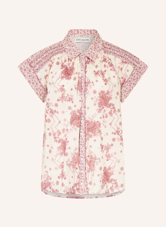 lollys laundry Hemdbluse BADALLL CREME/ ROSÉ/ ALTROSA