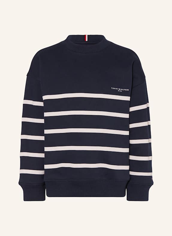 TOMMY HILFIGER Sweatshirt DUNKELBLAU/ WEISS