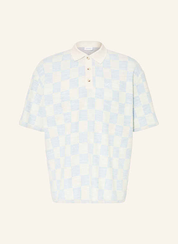 LES DEUX Koszulka polo z dżerseju BRANSON KREMOWY / JASNONIEBIESKI