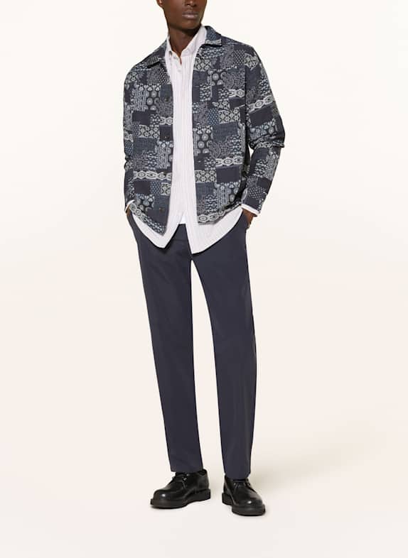 LES DEUX Chino CODY Tapered Fit DONKERBLAUW