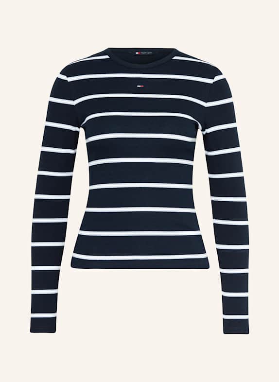 TOMMY JEANS Longsleeve DUNKELBLAU/ HELLBLAU/ WEISS