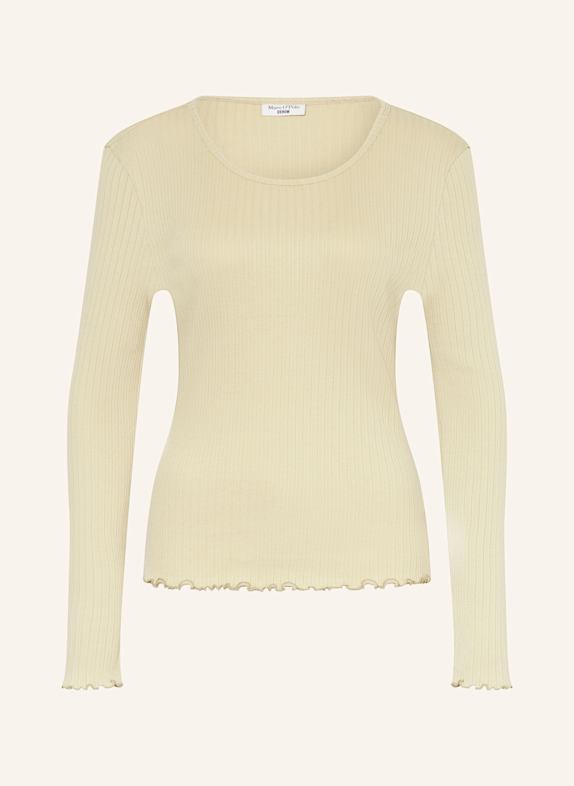Marc O'Polo DENIM Longsleeve mit Rüschen HELLGRÜN