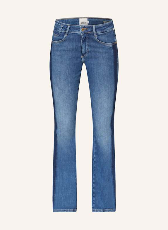 BRAX ANA bootcut jeans with tuxedo stripes 27 USED LIGH BLUE