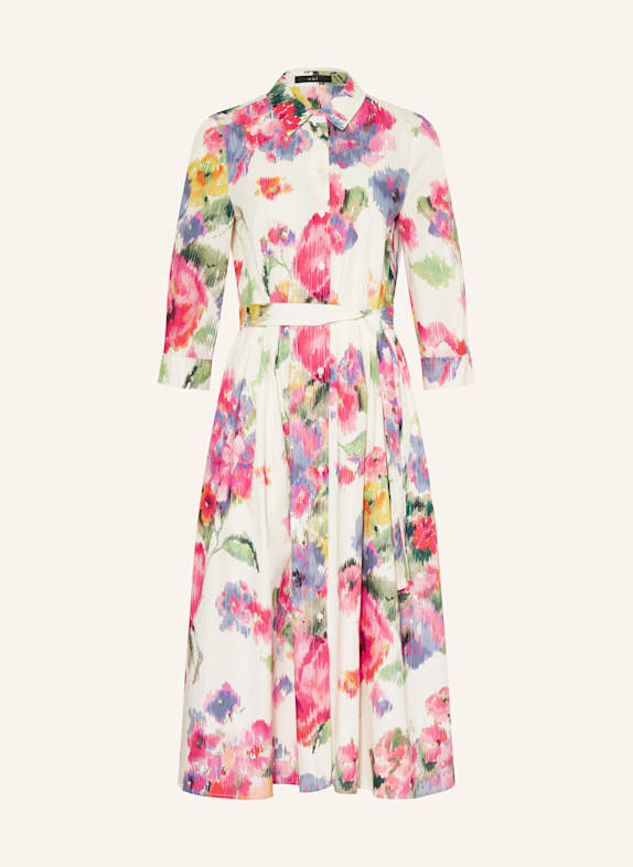 oui Hemdblusenkleid mit 3/4-Arm ECRU/ PINK/ HELLGRÜN